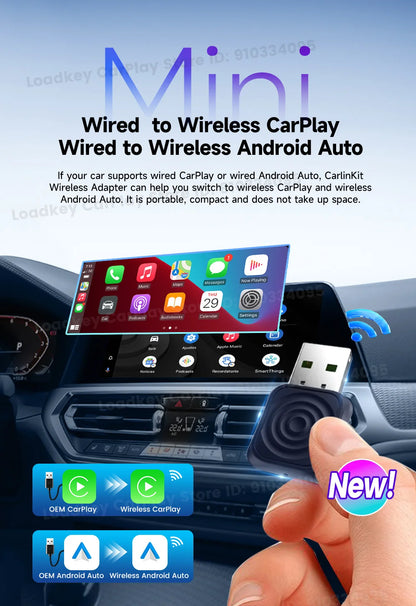 Wireless CarPlay Android Auto 2in1 Car Adapter Pro Box - Smarsty