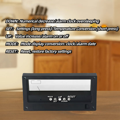 Digital Thermo-Hygrometer Alarm Clock for Home Decor - Smarsty