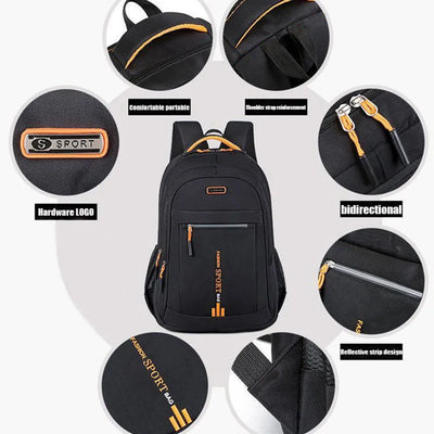 Ladies' backpack, female Korean version, trendy large capacity, high school, middle school, student backpack, travel bag, comput - Smarsty