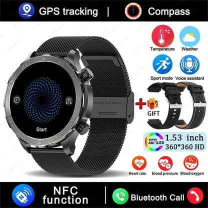 Bluetooth Call Smart Watch For Men With GPS Waterproof - Smarsty
