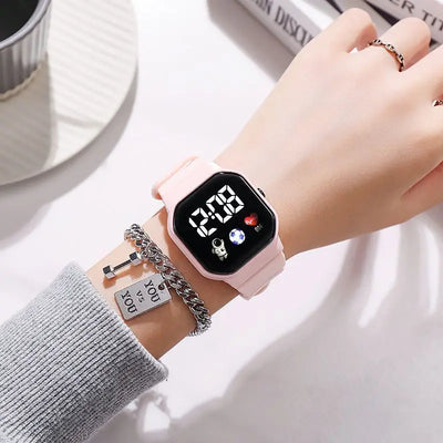 Kids Waterproof Sport Digital Watch with Silicone Strap - Smarsty