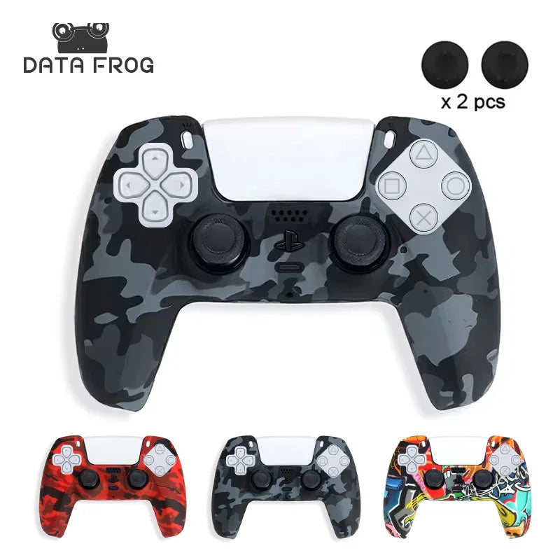 Camo Silicone Skin Cover for PS5 Controller Protection - Smarsty
