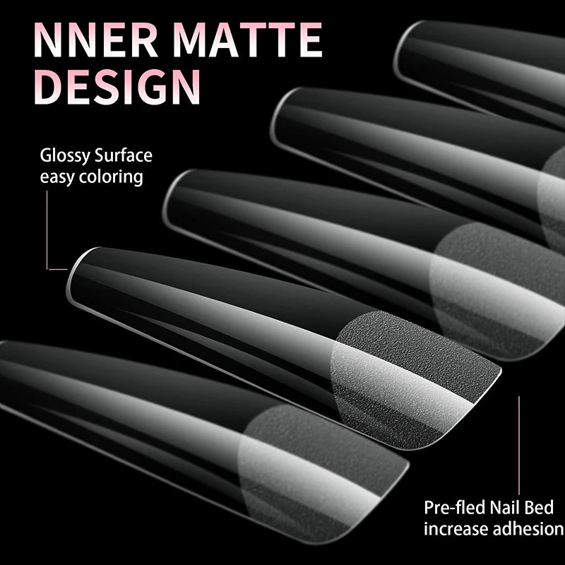 Luxury Soft Gel False Nail Tips for Elegant Manicure - Smarsty