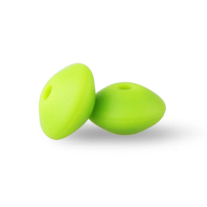 Silicone Beads 12mm Lentil Focal Beads Non Toxic Diy Set - Smarsty