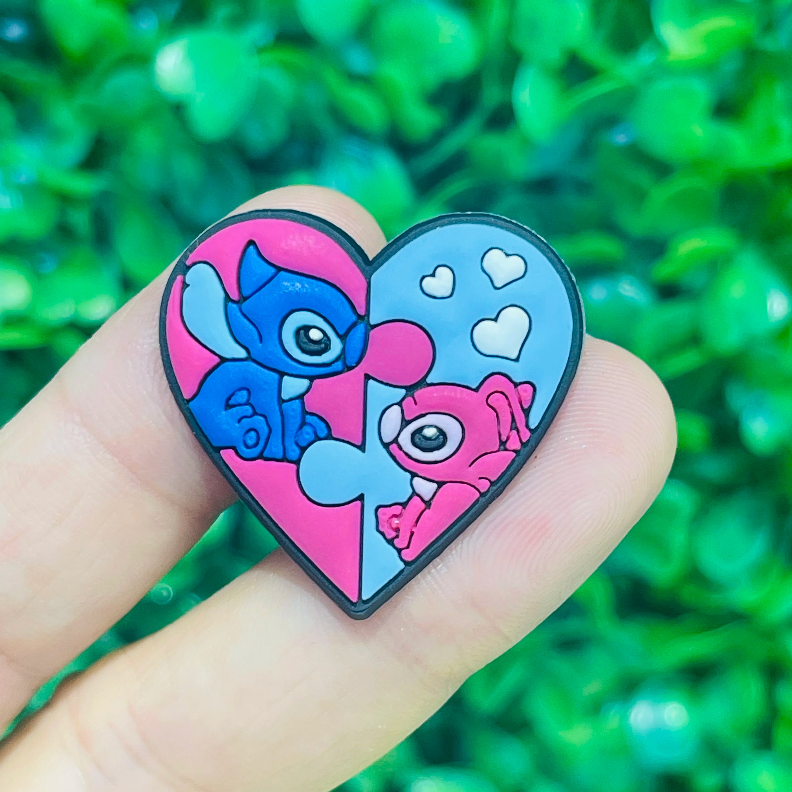 14-27pcs MINISO Stitch Cartoon Shoe Charms PVC DIY Shoes Decoration Sandal Accessories Buckle for Kids Gifts