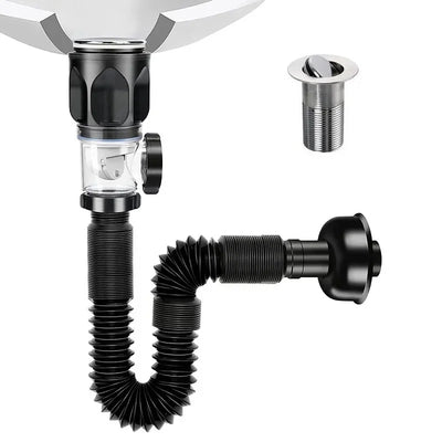 Flexible Anti-Odor Drain Pipe Set for Kitchen and Bathroom - Smarsty