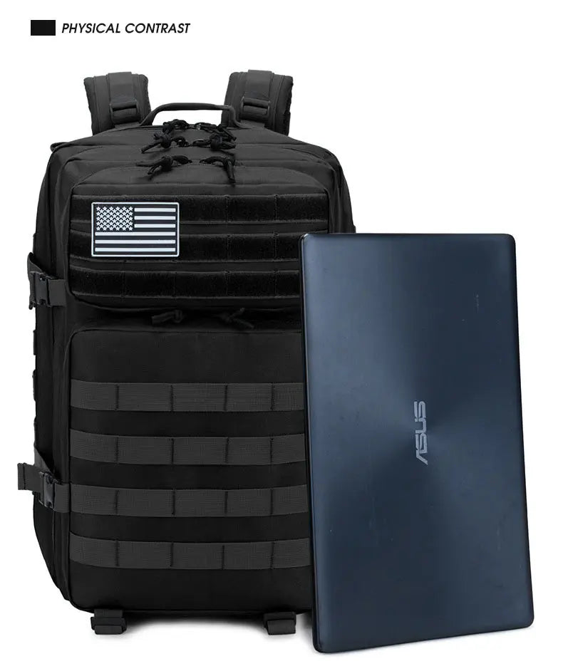 50L Tactical Backpack Men's Travel Large Capacity Rucksacks Men Waterproof Outdoor Sports Multi-functional Bags - Smarsty
