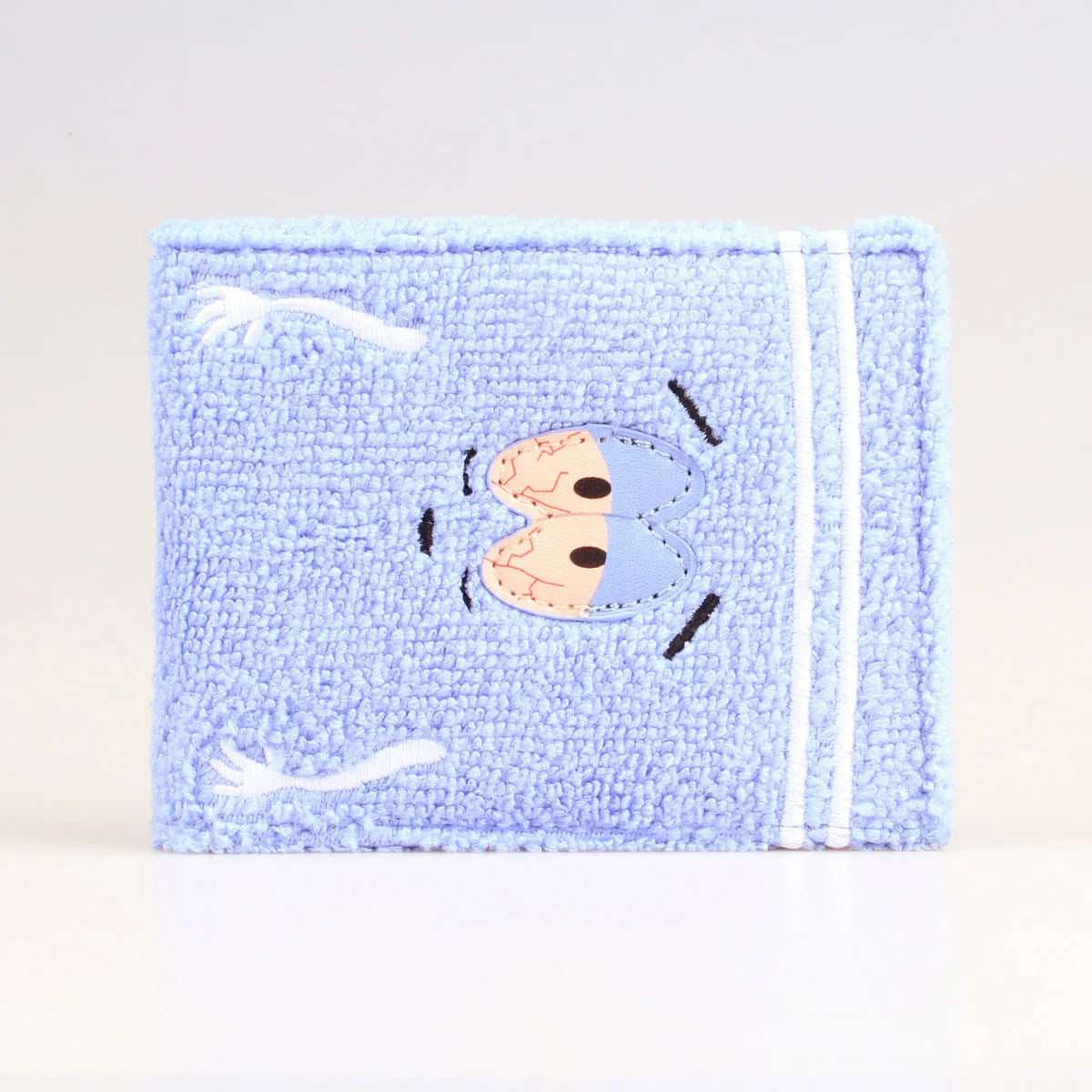 Towel cloth embroidered anime fashion wallet, designer personalized ID card holder - Smarsty