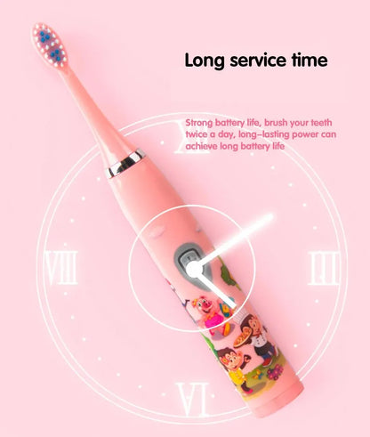 Colorful Cartoon Sonic Electric Toothbrush for Kids - Smarsty
