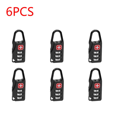 Outdoor Backpack Handbag Zipper Lock Anti Theft Portable Mini Combination Code Number Lock for Travel Backpack Accessories - Smarsty