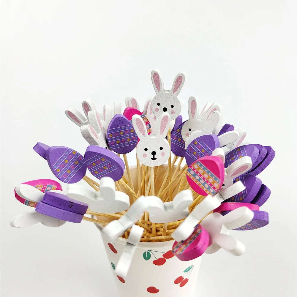 Easter Disposable Bamboo Skewers for Festive Decor - Smarsty