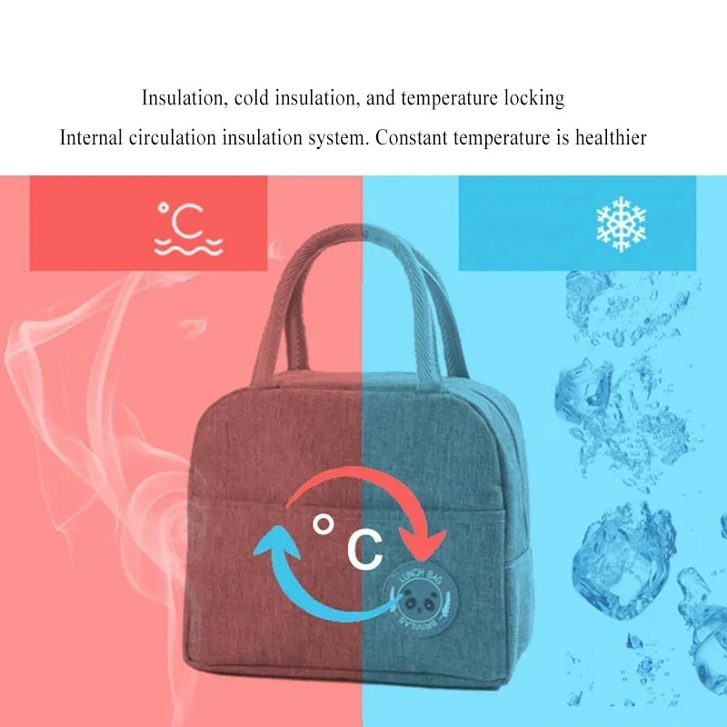 Insulated Portable Lunch Bag For Women Office Tote Compact - Smarsty
