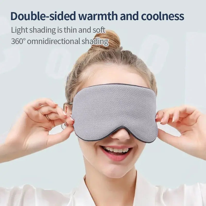 Korean Style Ice Silk Dual Use Eye Mask - Smarsty