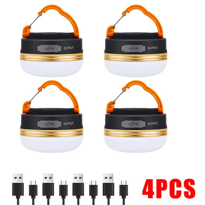 10W High Power Camping Lantern Tents Lamp 1200mah USB Rechargeable Portable Camping Lights Outdoor Hiking Night Hanging Lamp