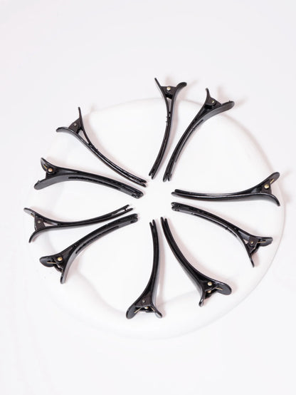 10 Pack Anti Slip Plastic Ducktooth Hair Clips - Smarsty