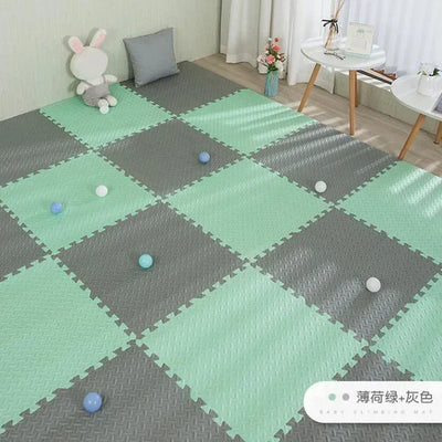16pcs Foam Baby Play Mat Puzzle Mat Kids Interlocking Exercise Tiles Rugs Puzzle Floor Tiles Toy Carpet Soft Carpet 30*30*1cm by Smarsty