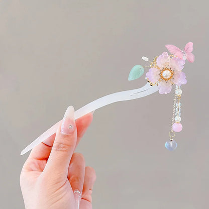 Elegant Flower Tassel Hair Clip for Women - Smarsty