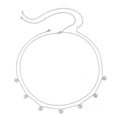 Charming Butterfly Stainless Steel Women's Belly Chain - Smarsty