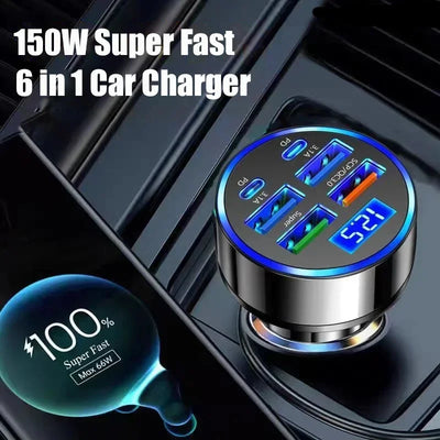 350W USB Car Charger PD QC3.0 USB C Car Phone Charger Type C Adapter for iPhone Samsung Huawei Xiaomi Quick Charge ﻿ - Smarsty
