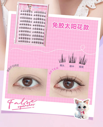 Miaojie No-Glue False Eyelashes for Easy Application - Smarsty
