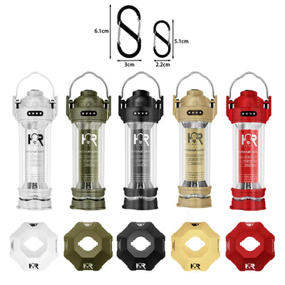Camping Lamp Portable Tent Lantern Lamp USB Charging Lamps Outdoor Camping Emergency Lamp Flashlight Hiking for CARGO by Smarsty