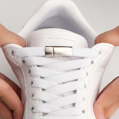 NEW NoTie Shoelaces Magnetic Shoe Laces Clip Flat Elastic Stretch Laces Sneakers Woman Men Children Casual Shoelace for AJ AF1 - Smarsty