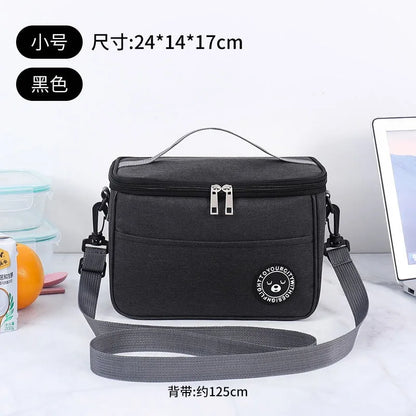 Insulated Portable Waterproof Lunch Bag With Shoulder Strap - Smarsty