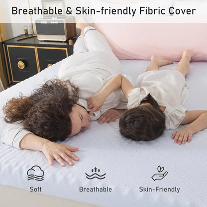 memory foam mattress topper for soft support and breathable cover, ideal for back pain relief