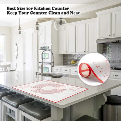 Non-Stick Silicone Baking Mat for Easy Dough Preparation - Smarsty