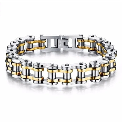 Stainless Steel Biker Chain Bracelet for Men Durable Fashion Jewelry - Smarsty