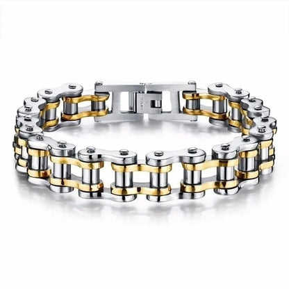 Stainless Steel Biker Chain Bracelet for Men Durable Fashion Jewelry - Smarsty
