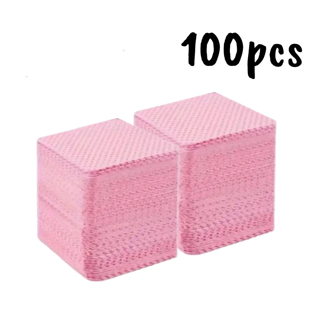 20/600pcs Lint-Free Nail Wipes Gel Cleansing Tissues Aluminum-Free Nail Polish Remover Pads for NaiArt Beauty Cleaning Care Tool - Smarsty