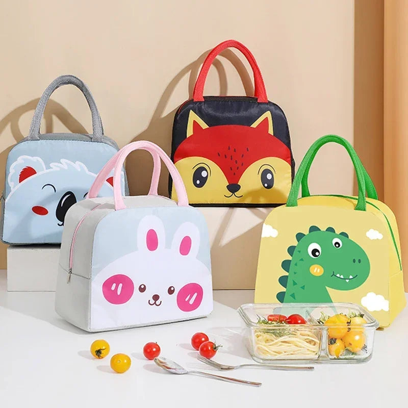 Cartoon Kids Lunch Bag With Thermal Insulation Waterproof - Smarsty