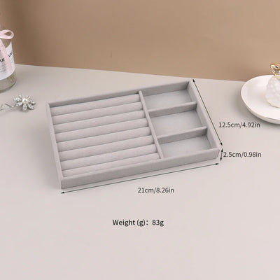 Velvet Jewelry Organizer Box for Rings and Necklaces - Smarsty