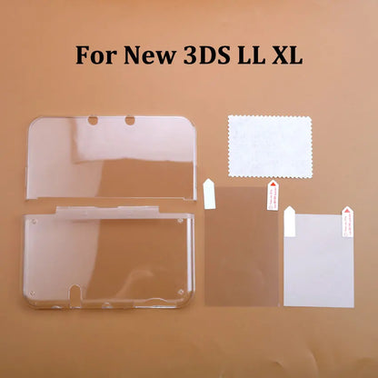 JCD Clear Split Shell Case for Nintendo 3DS XL - Smarsty