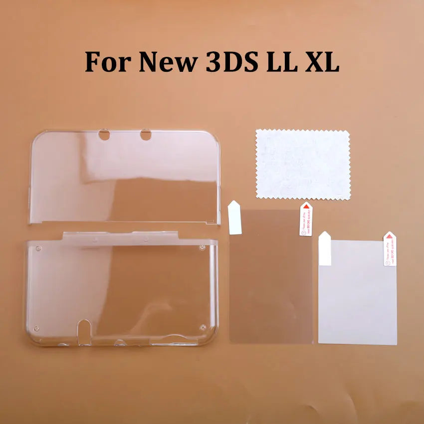 JCD Clear Split Shell Case for Nintendo 3DS XL - Smarsty