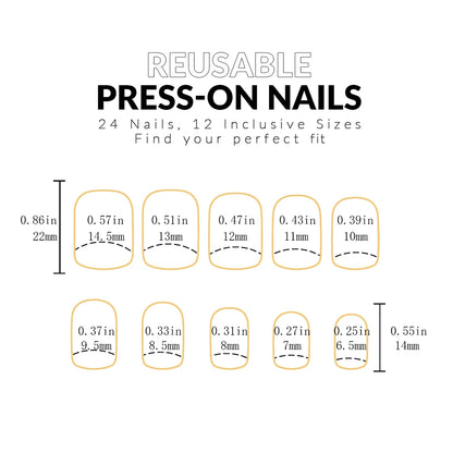 Short Square Wine Red Press On Nails Set - Smarsty