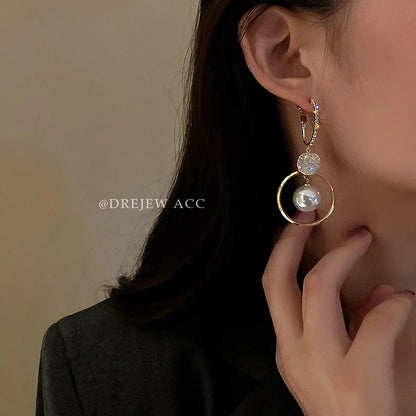 Pearl Drop Earrings For Women Fashion Trend Jewelry - Smarsty