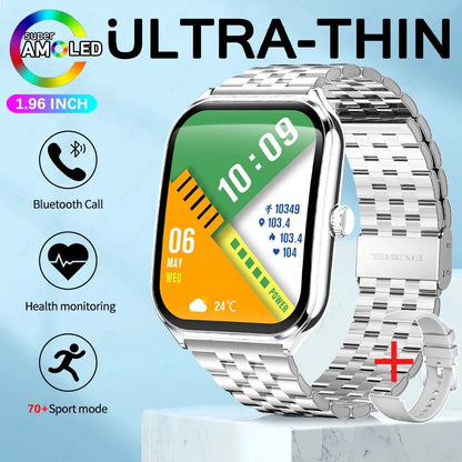 Ultra Thin Smart Watch for Men with AMOLED Screen - Smarsty
