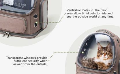 Transparent Folding Pet Carrier Backpack for Travel - Smarsty