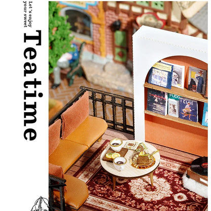 Wooden Doll House 3D Puzzle Assembly Building Model Kit Production Small Room Toys Home Bedroom Decoration With Furniture Light