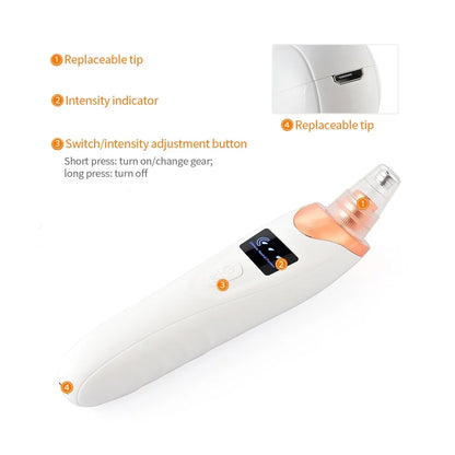 Vacuum Blackhead Remover With USB Charging Convenience - Smarsty