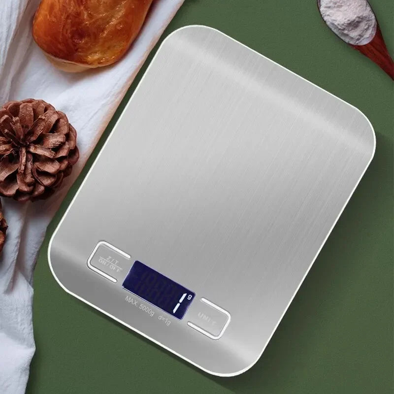 Stainless Steel Kitchen Electronic Scale 10KG Accurate Measurement - Smarsty