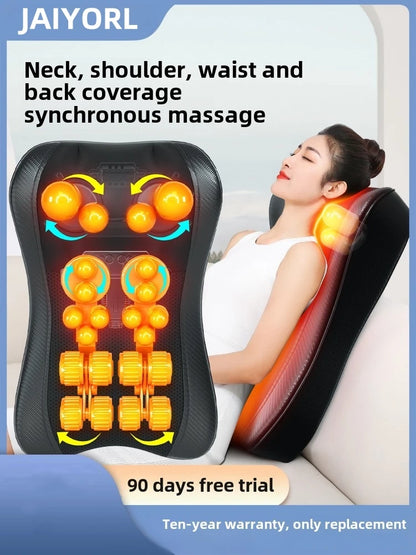 JAIYORL Electric Shiatsu Neck Massage Pillow with Heat - Smarsty