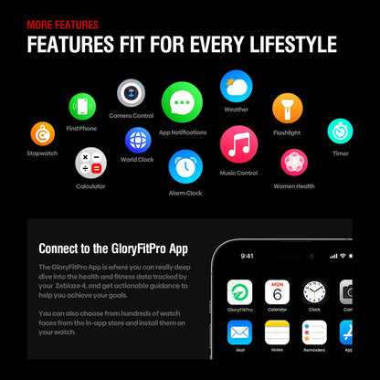 Zeblaze Stratos 4 GPS Smart Watch with AMOLED Display - Smarsty