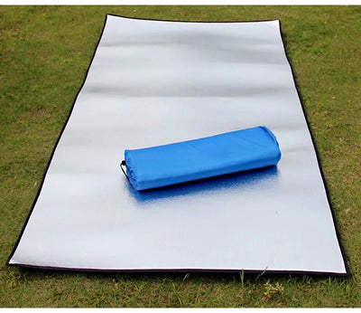 Camping Mat Foam Foil Blanket Aluminum Insulation Foam Foil Mat Sleeping Pad Thermal Outdoor Tent Footprint Reflecting Heat by Smarsty