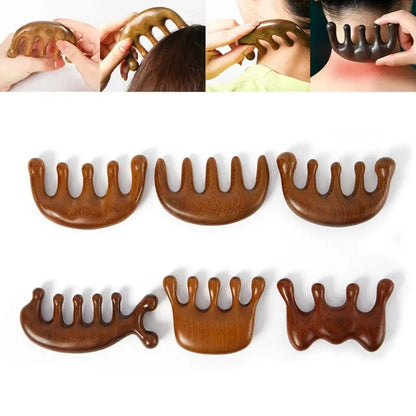 Natural Gua Sha Massage Comb for Stress Relief - Smarsty