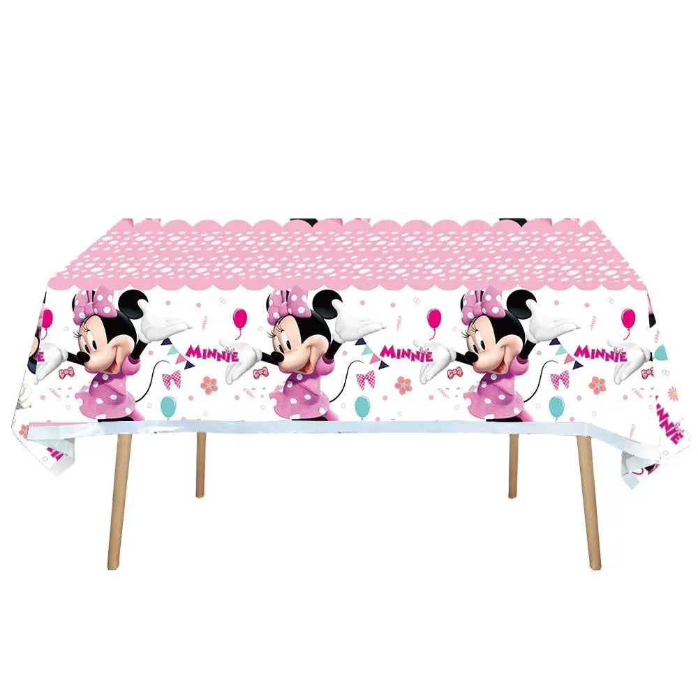 Minnie Mouse Birthday Party Disposable Tableware Set - Smarsty