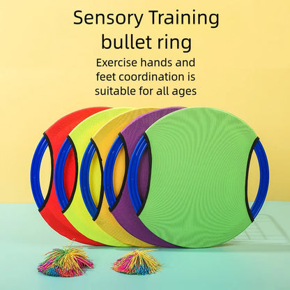 35cm Bouncing Circle Throwing Training Sensory Toy Kids Outdoor Games Balance Training Educational Learning Toys for Children