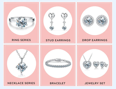 D Color Certified Moissanite Stud Earrings 925 Sterling - Smarsty
